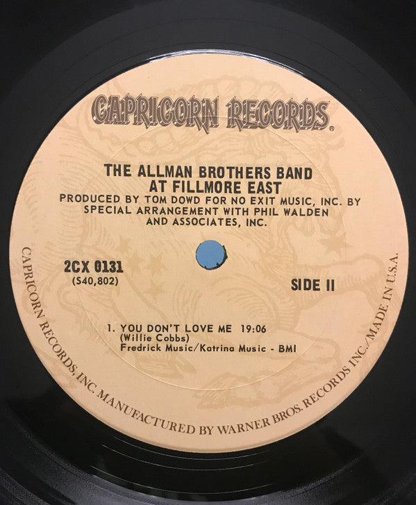 The Allman Brothers Band At Fillmore East