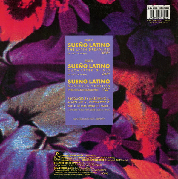 Release: Sueño Latino-Vinyl-UK & Europe-1989-BCM 323 X, BCM 12323-35667