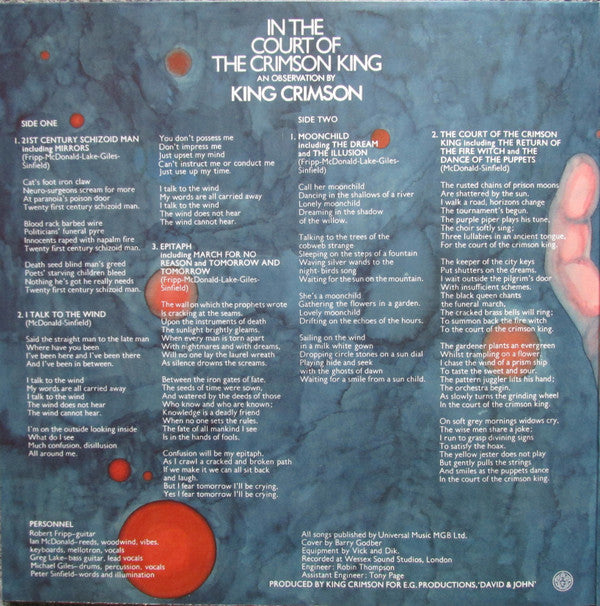 In The Court Of The Crimson King (An Observation By King Crimson)