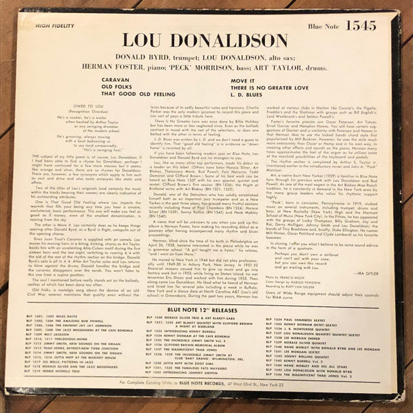 Release: Wailing With Lou-Vinyl-US-1958-BLP 1545-17404360