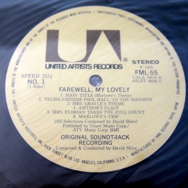 Master Release: Farewell, My Lovely: Original Motion Picture Soundtrack by David Shire
