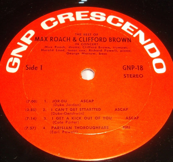 The Best Of Max Roach And Clifford Brown In Concert