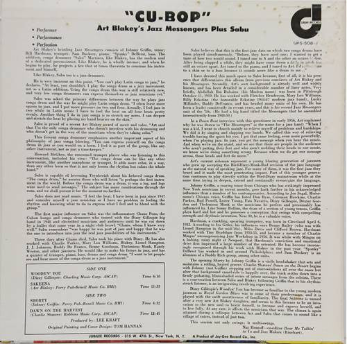 Release: Cu-Bop-Vinyl-Japan-1972-UPS-508-J-25281223