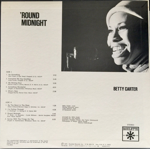 Release: Round Midnight-Vinyl-Japan-1975-YQ-7524-RO-13217947