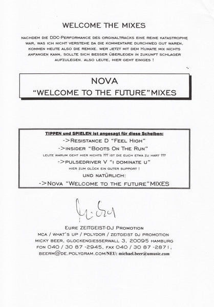 Welcome To The Future (Remixes)