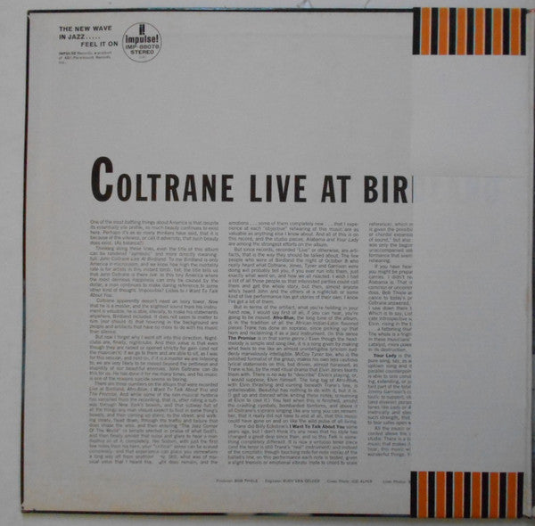 Release: Live At Birdland-Vinyl-Japan-1973-IMP-88078, IMP-88078-13518670