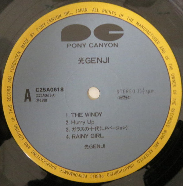 Release: 光Genji-Vinyl-Japan-1988-C25A0618-13879797