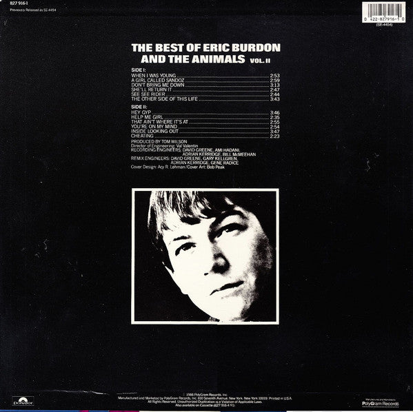Release: The Best Of Eric Burdon And The Animals – Vol. II-Vinyl-US-1986-827 916-1-12692857