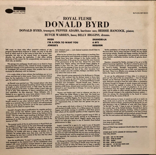 Release: Royal Flush-Vinyl-US-1973-84101, BLP-4101 / BST-84101, BST-84101-15031412