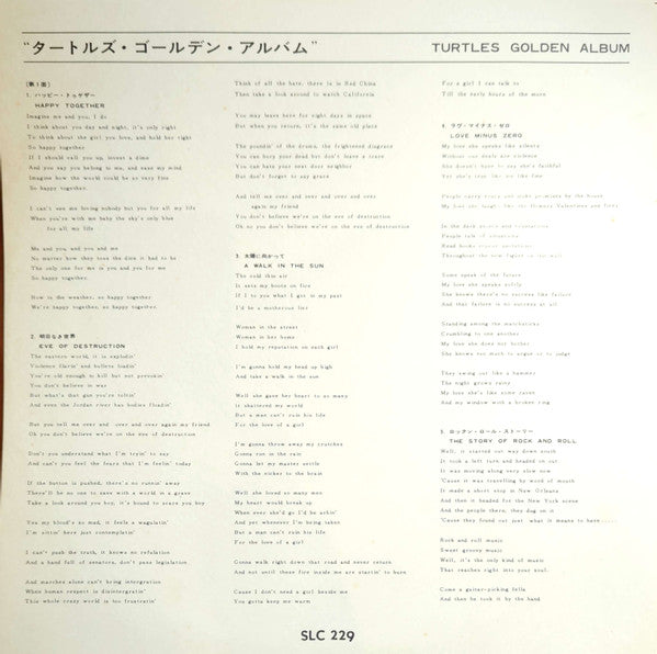 The Turtles Golden Album