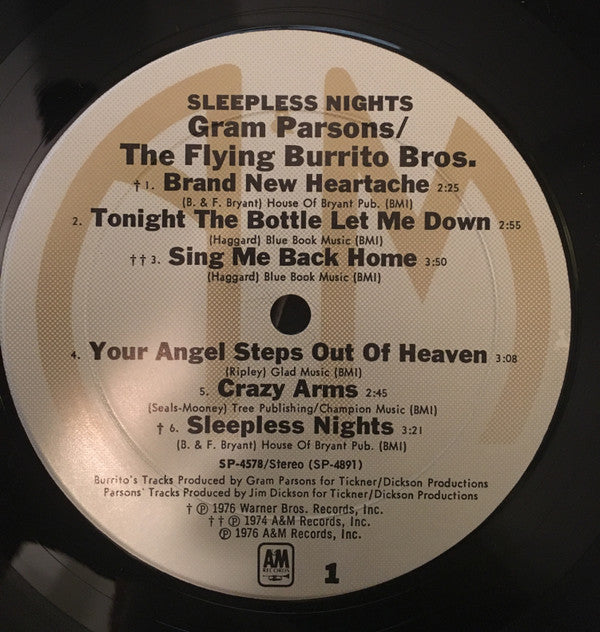 Master Release: Sleepless Nights by Gram Parsons