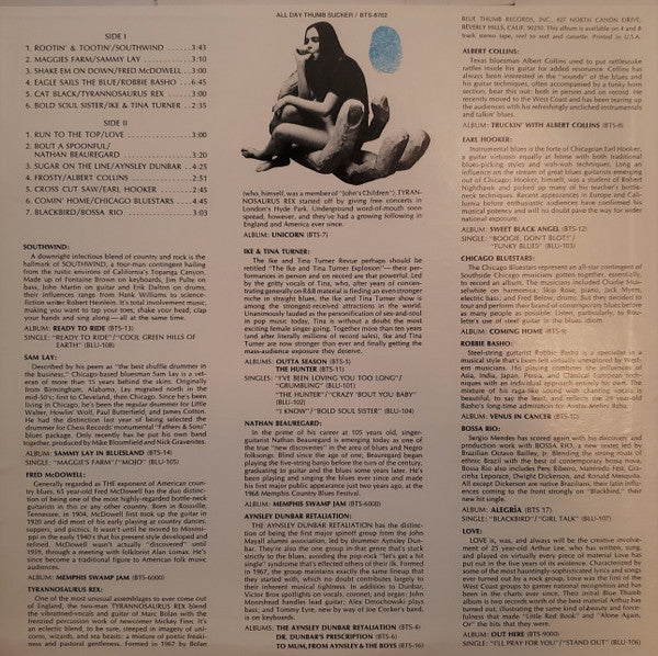 Release: All Day Thumb Sucker-Vinyl-US-1970-BTS8702-17523598