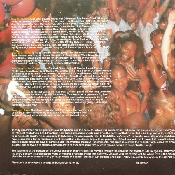 Release: Body & Soul NYC (Volume 2)-Vinyl-US-1999-WM50045-1-14888