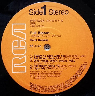Release: Full Bloom-Vinyl-Japan-1977-RVP-6226-11468296