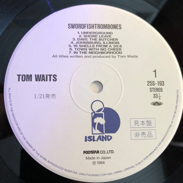 Release: Swordfishtrombones-Vinyl-Japan-1984-25S-193-12026569