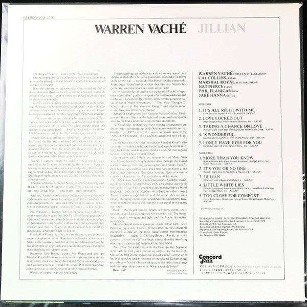 Master Release: Jillian by Warren Vaché