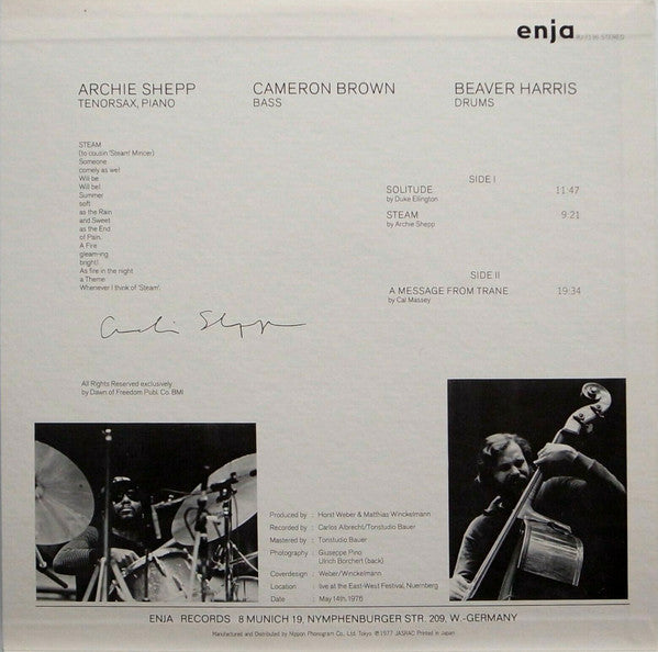Master Release: Steam by Archie Shepp