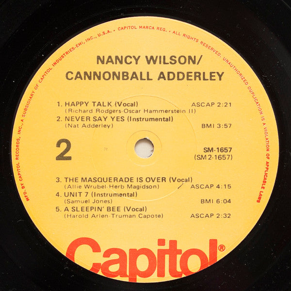 Nancy Wilson / Cannonball Adderley
