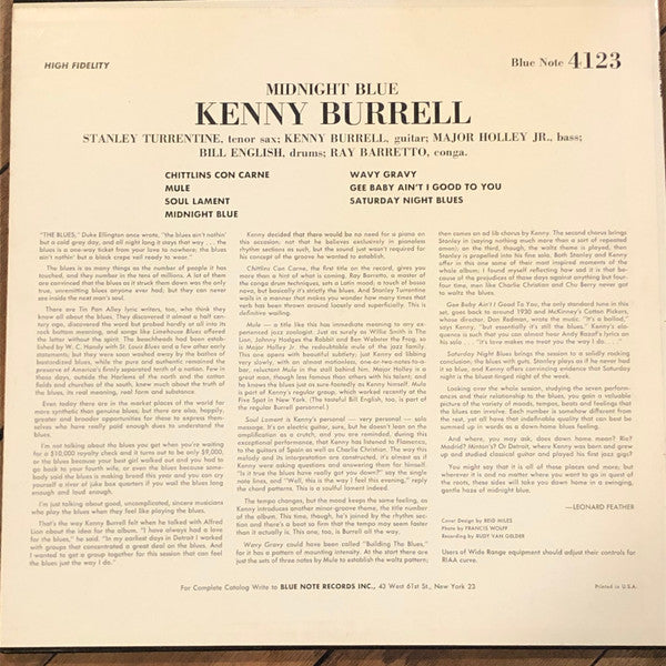 Release: Midnight Blue-Vinyl-US-1963-BLP 4123-16305237