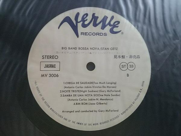 Master Release: Big Band Bossa Nova by Stan Getz