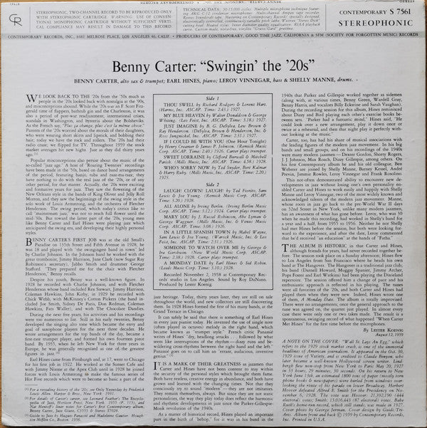 Release: Swingin' The '20s-Vinyl-US-None-S 7561, S7561-24545651