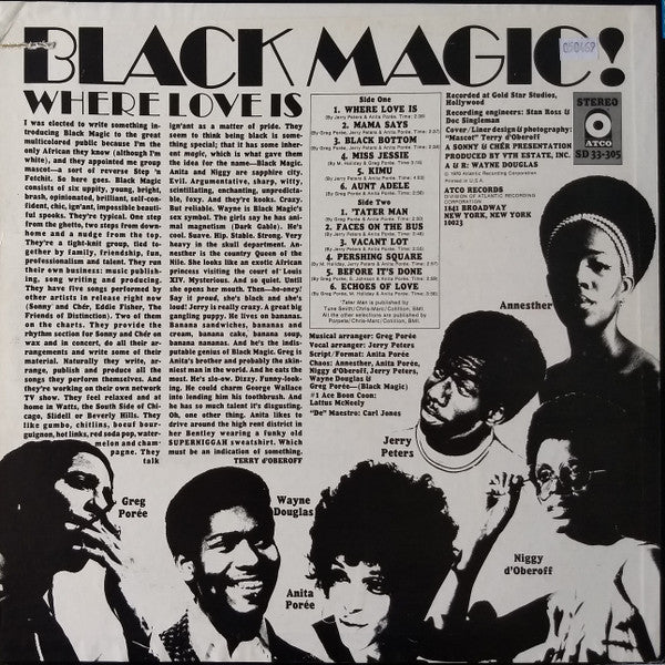 Master Release: Where Love Is by Black Magic!