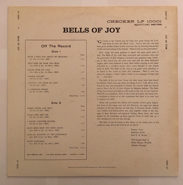 The Bells Of Joy
