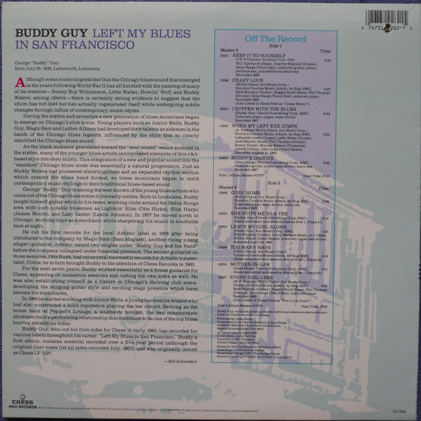 Release: Left My Blues In San Francisco-Vinyl-US-1987-CH-9262-13194802