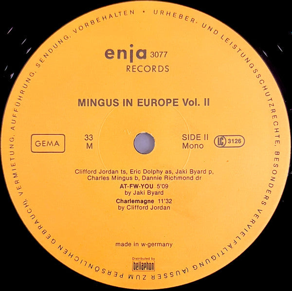 Mingus In Europe Volume II