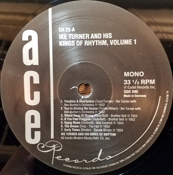 Master Release: Ike Turner's Kings Of Rhythm Volume 1 by Ike Turner's Kings Of Rhythm