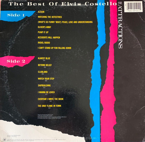 Release: The Best Of Elvis Costello And The Attractions-Vinyl-US-1985-FC 40101-13765443