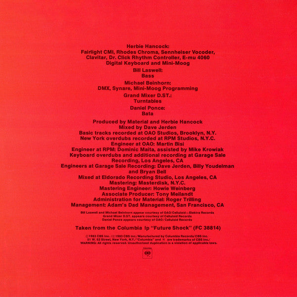 Release: Rockit (Extended Dance Version)-Vinyl-US-1983-44-03978-36972