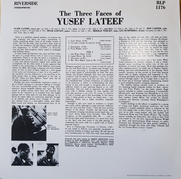 Master Release: The Three Faces Of Yusef Lateef by Yusef Lateef