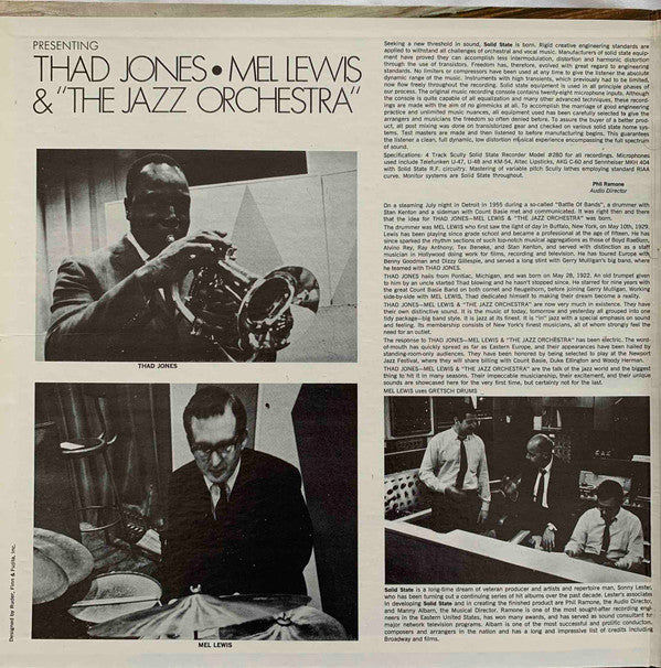 Release: Presenting Thad Jones • Mel Lewis & "The Jazz Orchestra"-Vinyl-US-1966-SS 18003, SS 18003-15548256