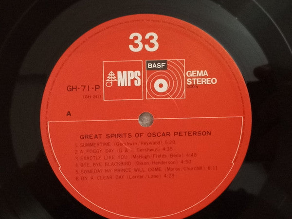 Great Spirits of Oscar Peterson