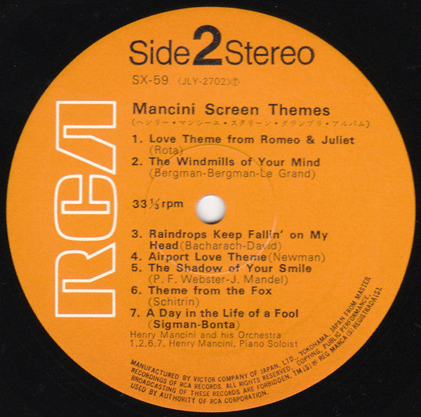 ヘンリー・マンシーニ・スクリーン・グランプリ・アルバム = Mancini Screen Themes