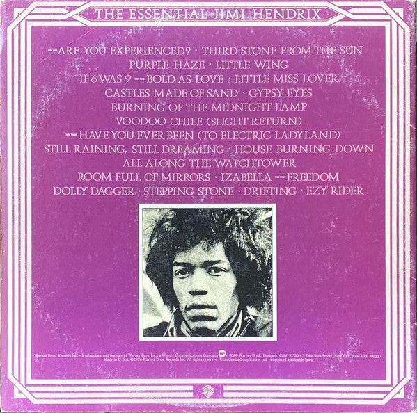 Release: The Essential Jimi Hendrix-Vinyl-US-1978-2RS 2245-12511744