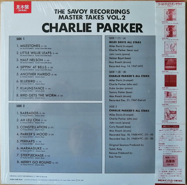 The Savoy Recordings Master Takes Vol.2