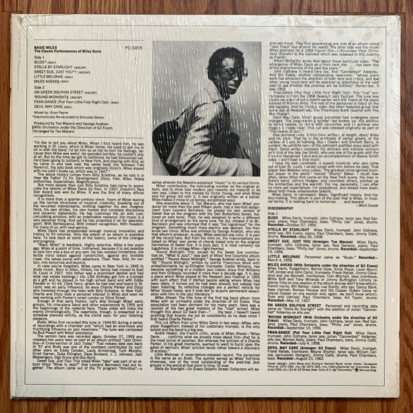 Basic Miles - The Classic Performances Of Miles Davis