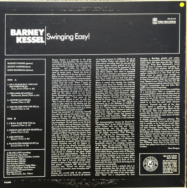 Release: Swinging Easy!-Vinyl-Japan-1977-PA-6110-33033783