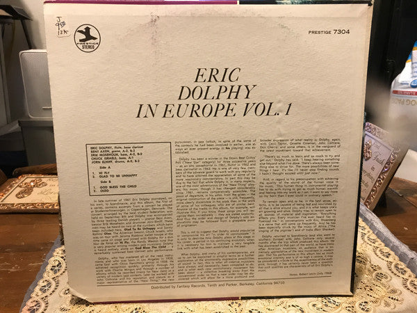 Release: In Europe, Vol. 1-Vinyl-US-None-PR 7304, P-7304-15627726