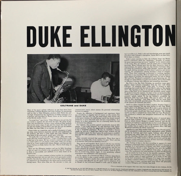 Duke Ellington & John Coltrane