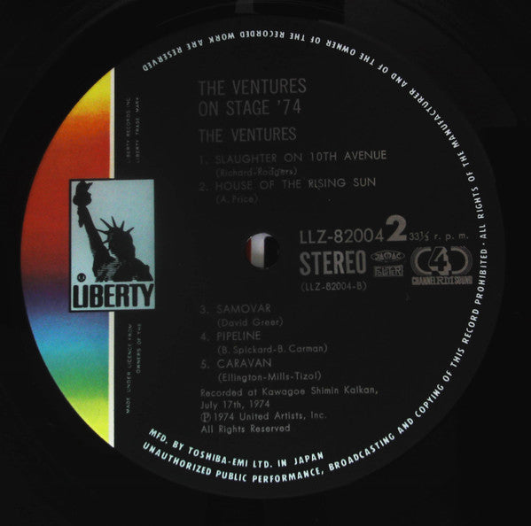 The Ventures On Stage '74