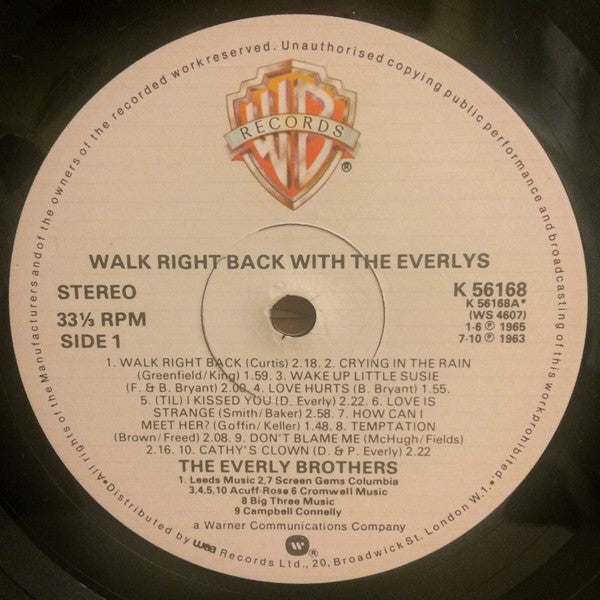 Walk Right Back With The Everlys (20 Golden Hits)