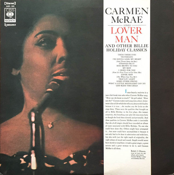 Sings Lover Man And Other Billie Holiday Classics