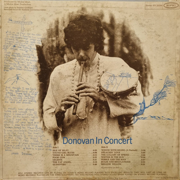 Release: Donovan In Concert-Vinyl-US-1968-BN 26386-10768511