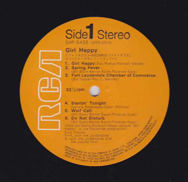 Girl Happy = フロリダ万才