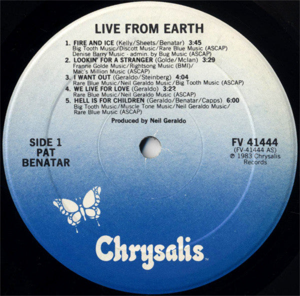Release: Live From Earth-Vinyl-US-1983-FV 41444-4246631