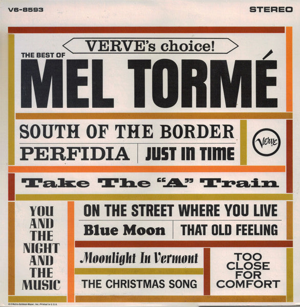 Master Release: The Best Of Mel Tormé by Mel Tormé