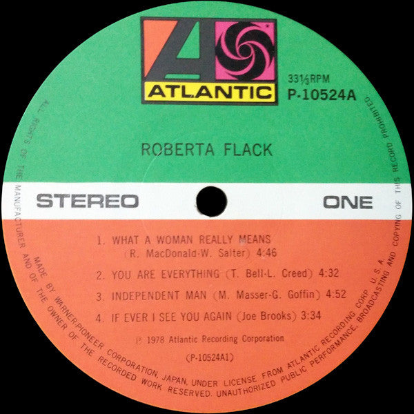 Release: Roberta Flack-Vinyl-Japan-1978-P-10524A-7061145
